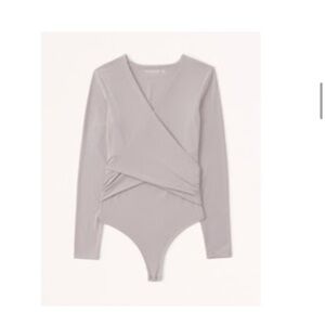 NWT Gray Long Sleeve Bodysuit